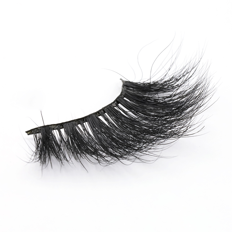 Fast Delivery Wholesale Price Real Mink Fur 25mm Strip Lashes Dramatic